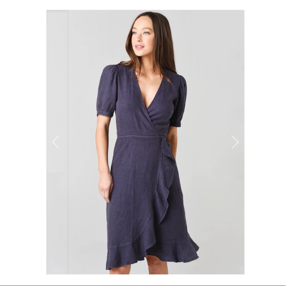 Honorine Women’s Wrap V-Neck Dress - Picture 2 of 4